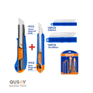 طقم مشارط بلاستيك وشفرات 9+18 ملي