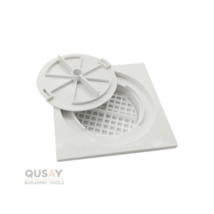 مصرف بلاستيك 15*15 أبيض