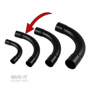 كوع ماسورة كهرباء بلاستيك 25 ملم اسود