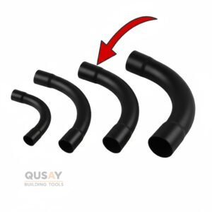 كوع ماسورة كهرباء بلاستيك 32 ملم اسود