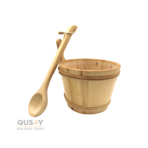 جرن اكسسوار خشب لسكب الماء ساونا