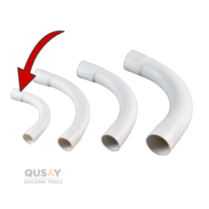 كوع ماسورة كهرباء بلاستيك 20 ملم ابيض