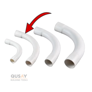 كوع ماسورة كهرباء بلاستيك 25 ملم ابيض