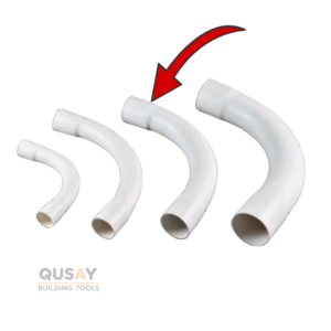 كوع ماسورة كهرباء بلاستيك 32 ملم ابيض