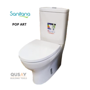 مرحاض فرنجي دائري قطعتين SANITANA